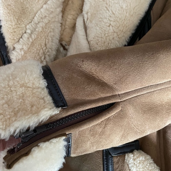 ❌SOLD❌Vintage Shearling Suede Coat - Picture 9 of 16